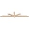 Ekena Millwork Kennewick Smooth Timber Gable Bracket, Douglas Fir, 84"W x 21"H x 1 1/2"D x 3 1/2"F, 6/12 Pitch GBW084X21X0204KEN00SDF - alternate 2